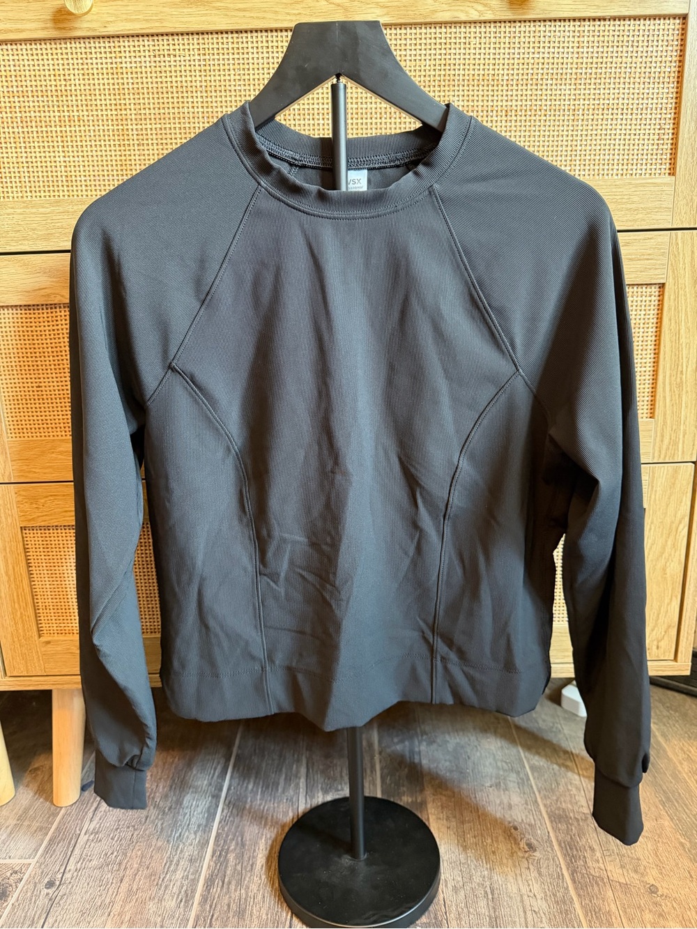 VSX Black Long Sleeve Athletic Tee